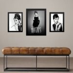 Set 3 Quadros Audrey Bonequinha De Luxo