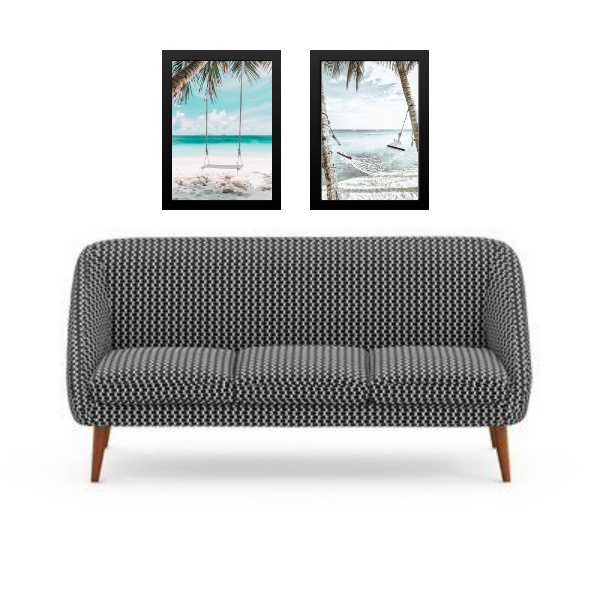 Kit 2 Quadros Decorativos Praia Para Relaxar