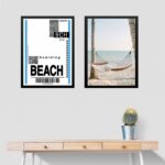 Kit 2 Quadros Decorativos Praia - Passagem