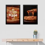 Kit 2 Quadros Para Decorar Pizzaria