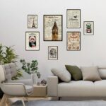 Kit 7 Quadros Decorativos Vintages