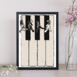 Quadro Arte Beatles Piano