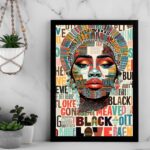 Quadro Arte Mulher - Black Love