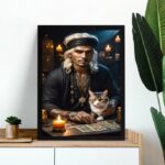 Quadro Cigano Com Gato - Tarot