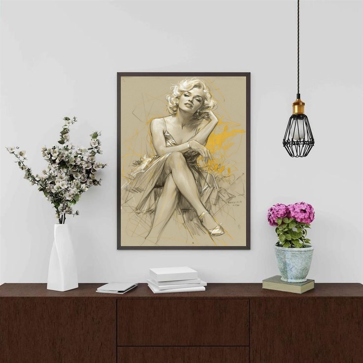 Quadro Decorativo Arte Marilyn Monroe