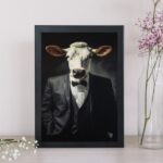 Quadro Decorativo Boi Elegante