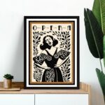 Quadro Decorativo Cantora De Ópera