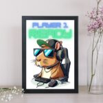 Quadro Decorativo Capivara Gamer