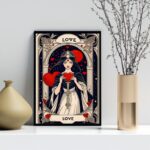 Quadro Decorativo Carta Tarot - Love