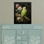 Quadro Decorativo Floral - Papagaio