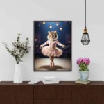 Quadro Decorativo Gatinha Bailarina