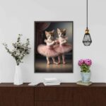 Quadro Decorativo Gatinhas Bailarinas