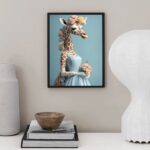 Quadro Decorativo Girafa Noiva