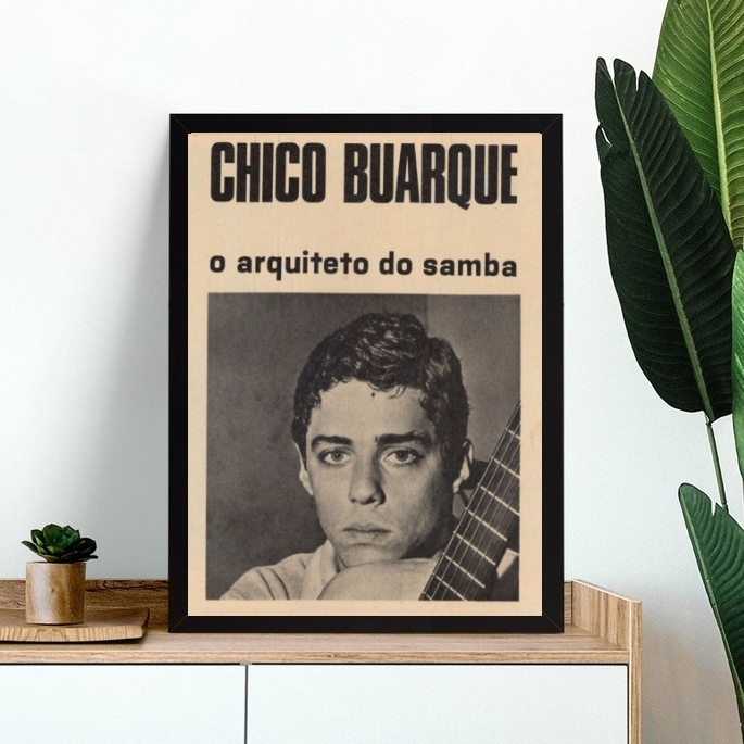 Quadro Decorativo MPB Reportagem Chico