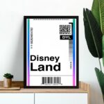 Quadro Decorativo Passagem Para Disney