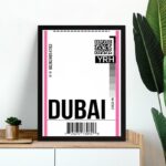 Quadro Decorativo Passagem Para Dubai