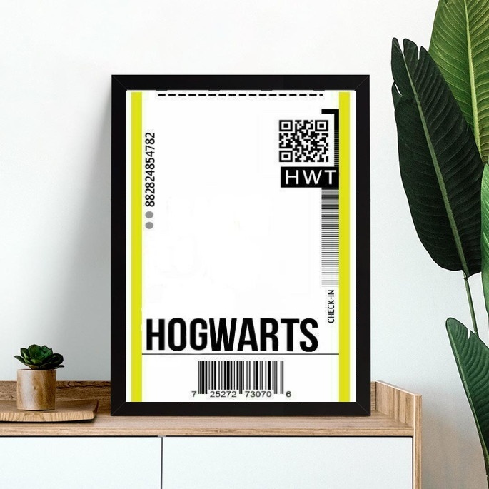 Quadro Decorativo Passagem Para Hogwart