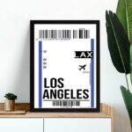 Quadro Decorativo Passagem Para Los Angeles