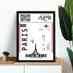 Quadro Decorativo Passagem Para Paris