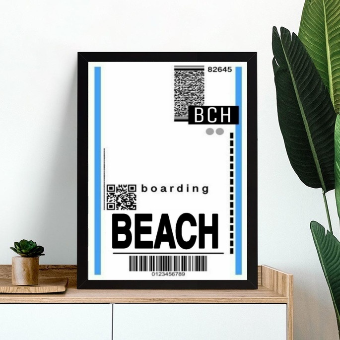 Quadro Decorativo Passagem Para Praia