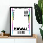 Quadro Decorativo Passagem Para o Hawai