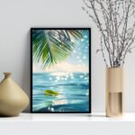 Quadro Decorativo Praia - Folha