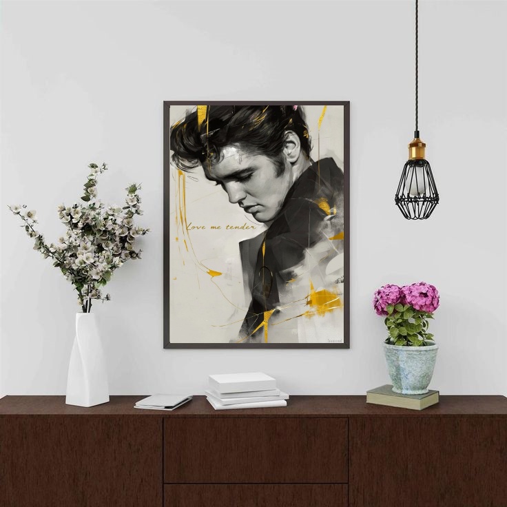 Quadro Elvis Presley - Love Me Tender