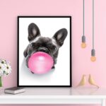 Quadro French Bulldog Bubble Gum