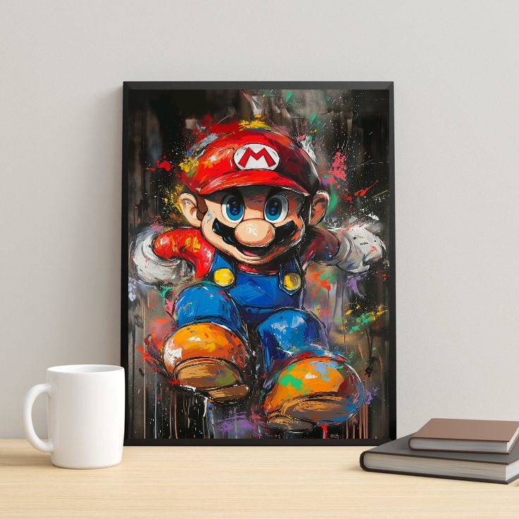 Quadro Gamer Pop Art - Grafite