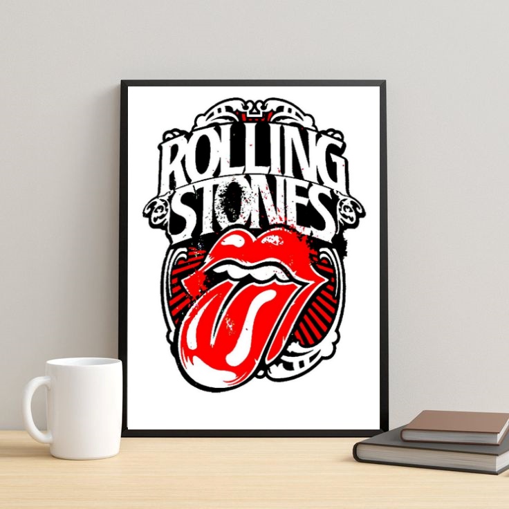 Quadro Rolling Stones Arte