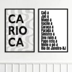 kit 2 Quadros Decorativos Gírias Cariocas