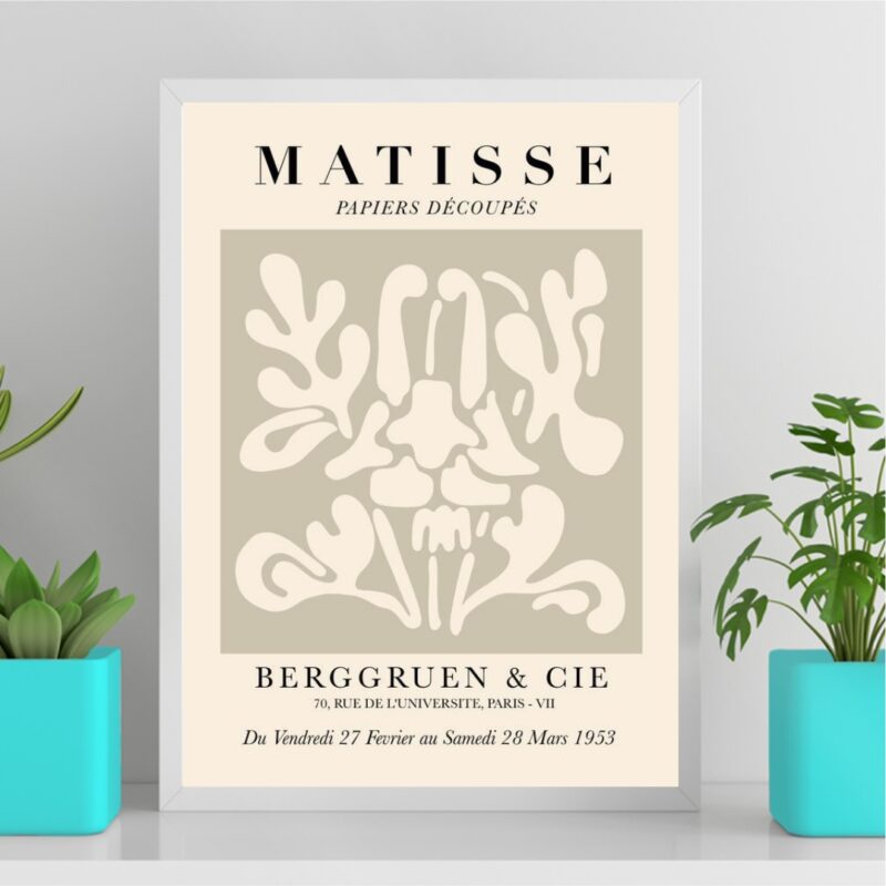 Quadro Arte Abstrata Bege - Matisse B