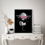 Quadro DJ Yoda - Óculos Rosa