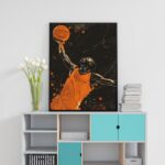 Quadro Decorativo Arte Basquete