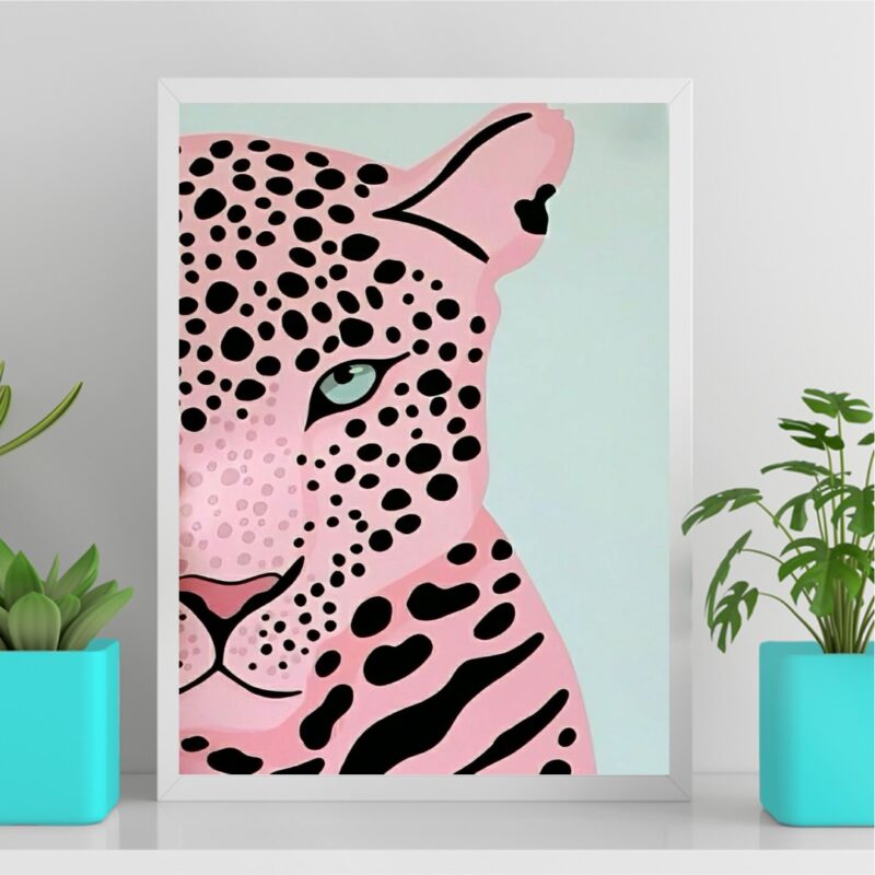 Quadro Decorativo Leopardo Soft B