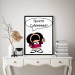 Quadro Decorativo Mafalda Café