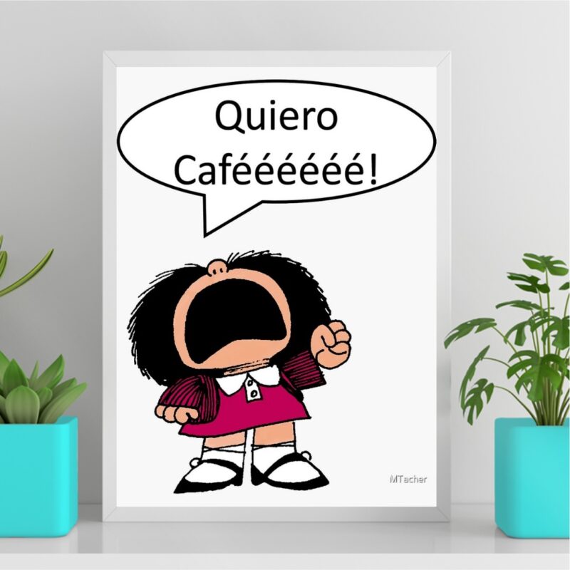 Quadro Decorativo Mafalda Café B