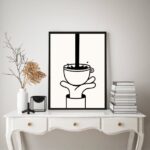 Quadro Decorativo Minimalista Café