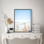 Quadro Decorativo Praia Leve - Gaivotas