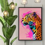 Quadro Leopardo Fashion Colors