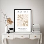 Quadro Matisse Coral - Paleta Bege