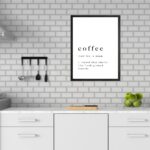 Quadro Minimalista Coffee - Dictionary