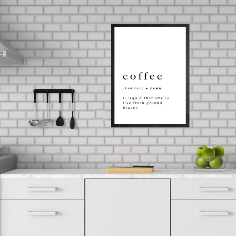 Quadro Minimalista Coffee - Dictionary