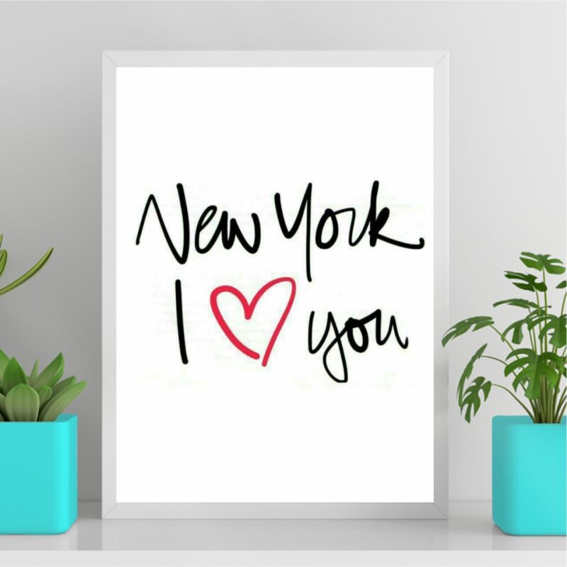 Quadro New York - I Love You B