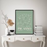 Quadro Poster Arte Picasso Verde