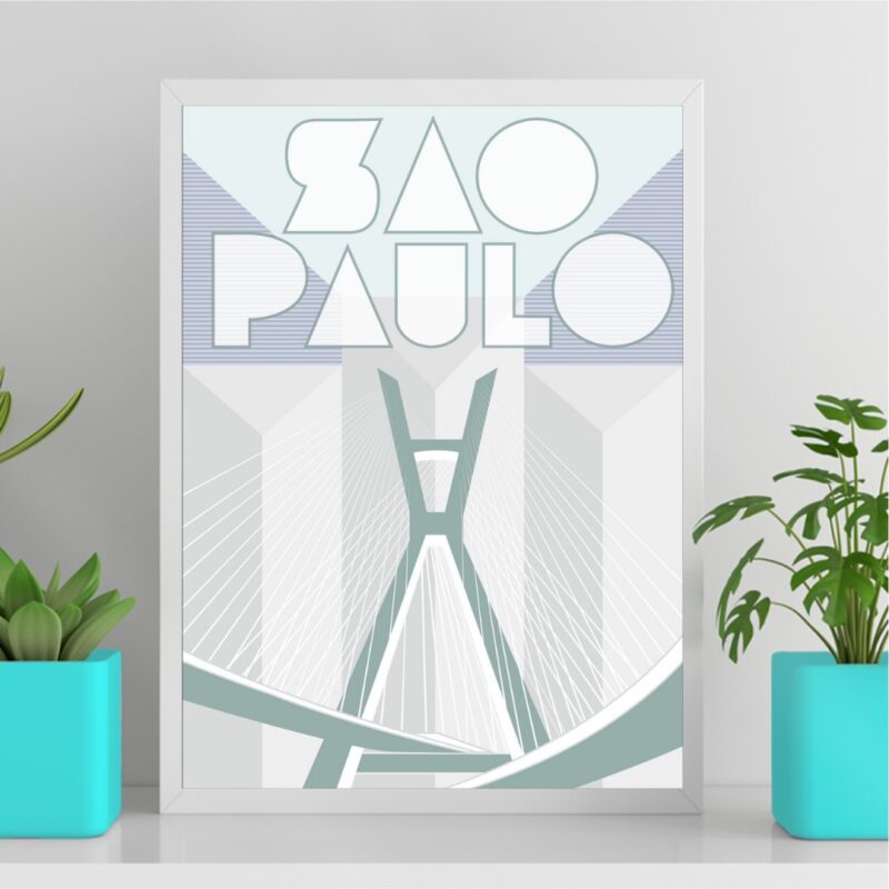 Quadro São Paulo City - Ponte Estaiada B