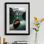 Quadro Decorativo Barco Lago 60x48cm