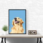 Quadro Decorativo Golden Retriever