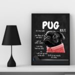 Quadro Decorativo Pug Rules