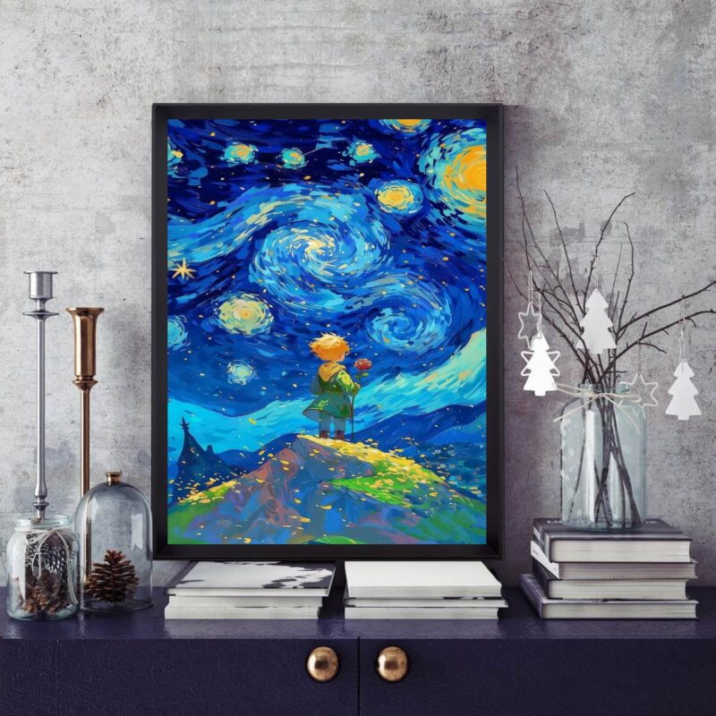 Quadro Pequeno Príncipe Van Gogh